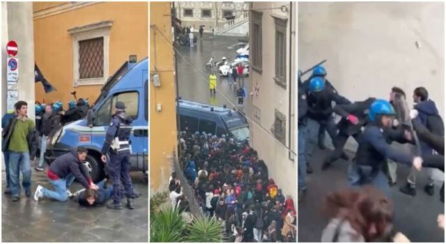 Fascismo,Pisa, Polizia, Studenti, violenza, Palestina